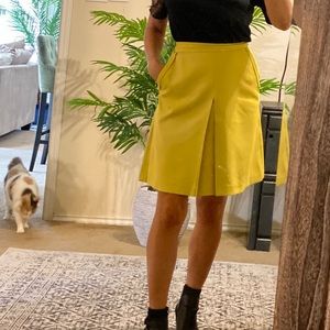 Yellow A-line Massimo Dutti skirt